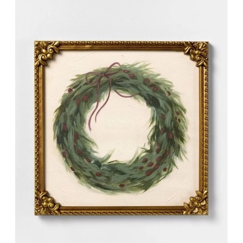Threshold Studio McGee 🎄 Ribbon Wreath Framed Wall Art Target 2025 Christmas